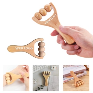 Wooden Handheld Acupoint Massager for Stress & Pain Relief